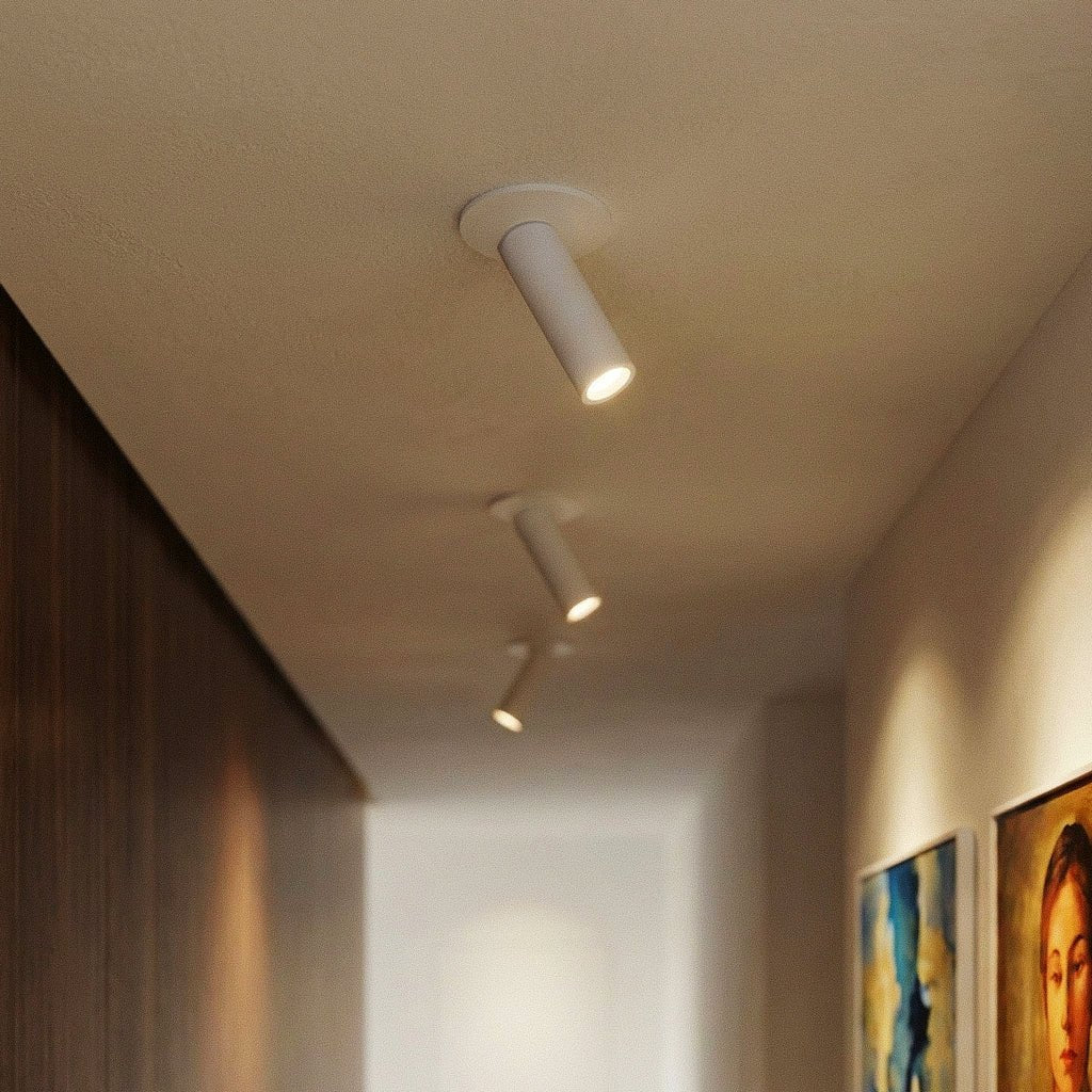 Minimalist Aluminium Cylindrical Shade Ceiling Light 1-Light