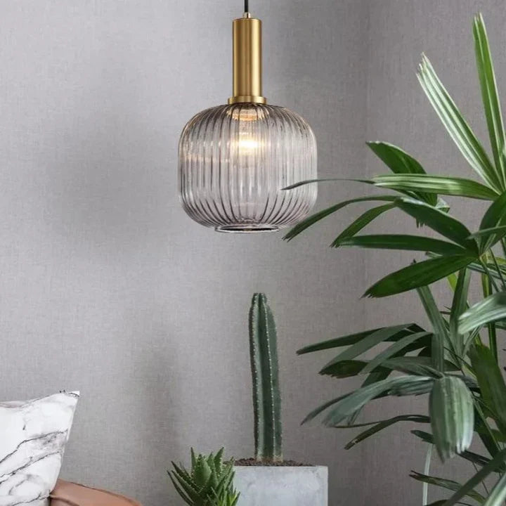 Contemporary Glass Tube Fitting Pendant Light 1-Light