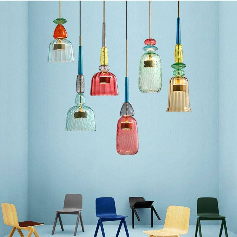 Contemporary Glass 61.5cm Pendant Light 1-Light
