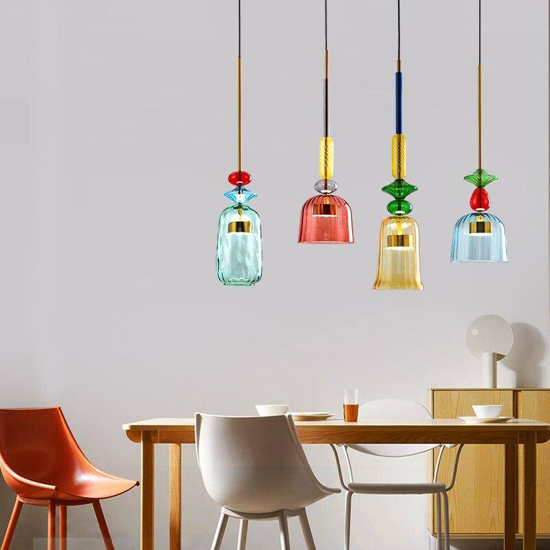 Contemporary Glass 61.5cm Pendant Light 1-Light