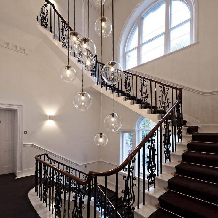 Contemporary Glass Pendant Light 1-Light