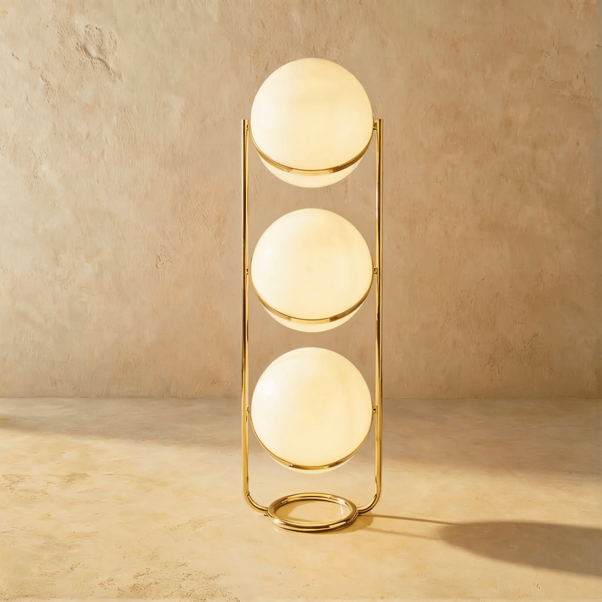 Modern Iron Layered Circular Floor Lamp 1-Light