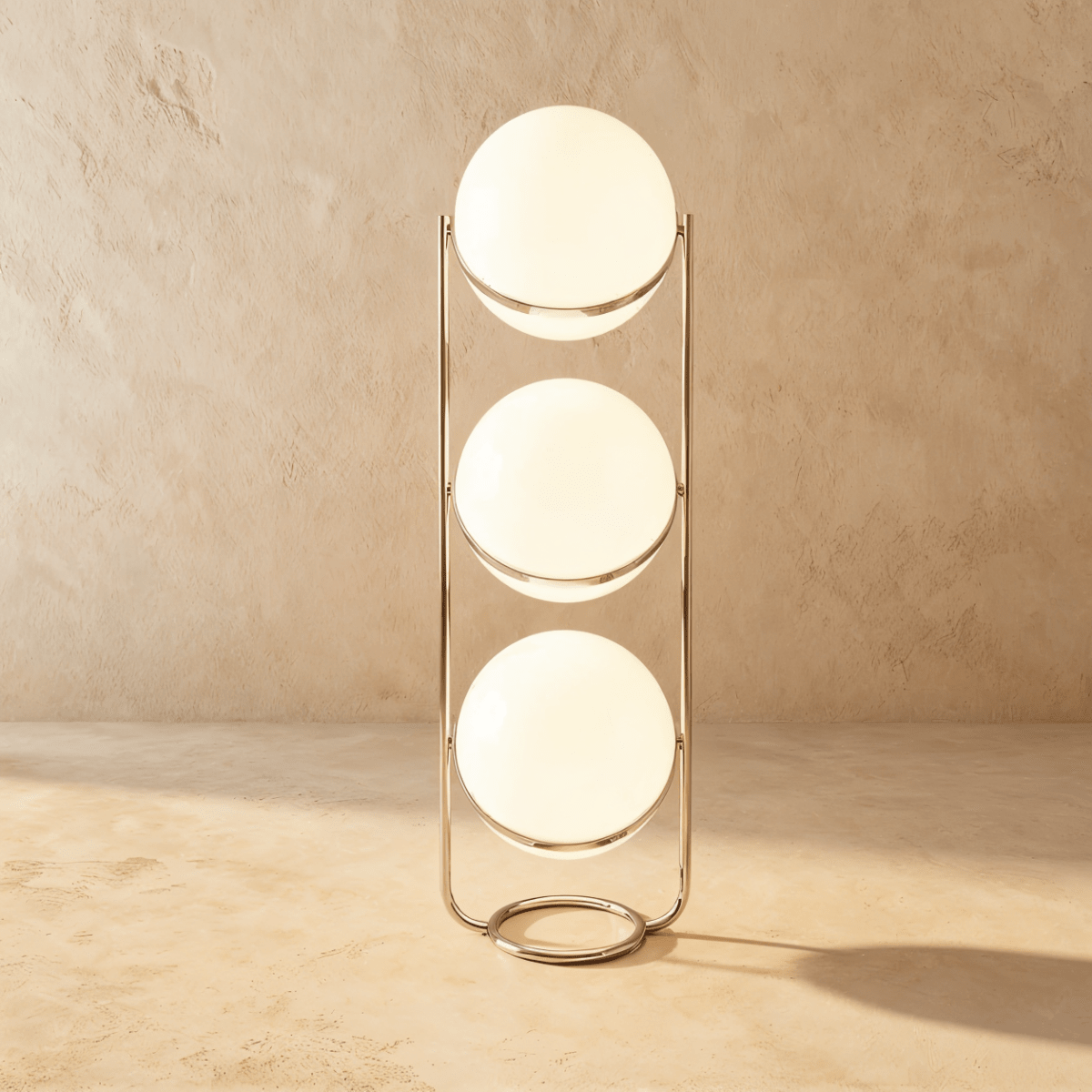 Modern Iron Layered Circular Floor Lamp 1-Light