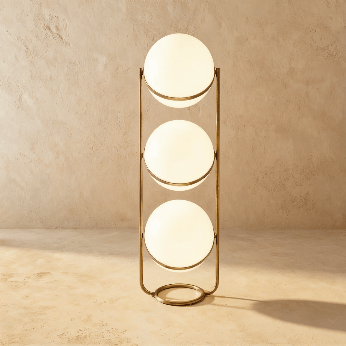 Modern Iron Layered Circular Floor Lamp 1-Light