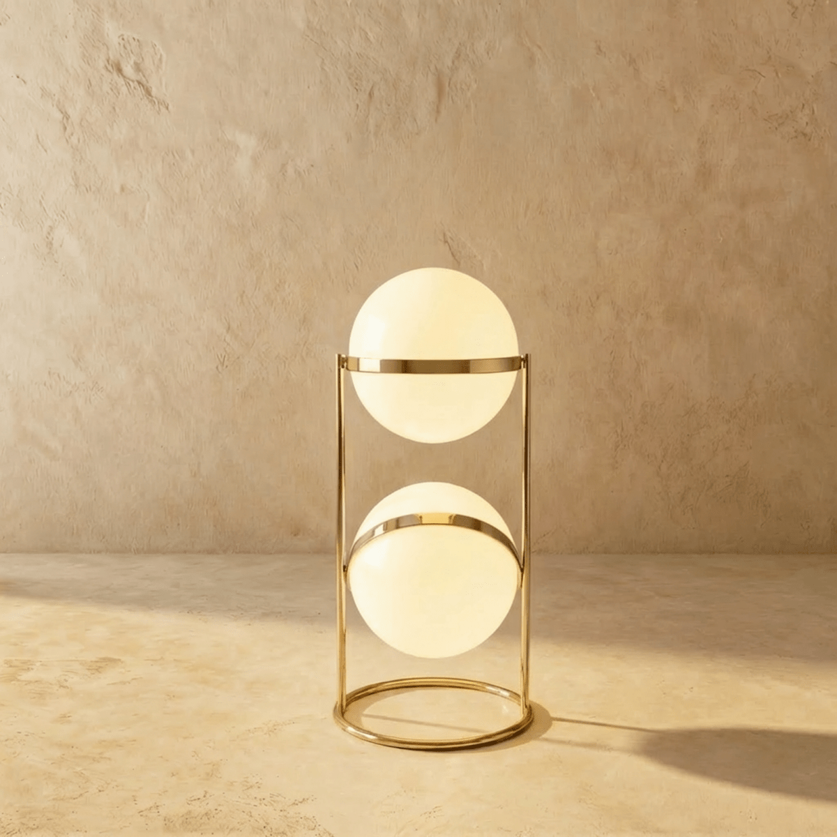 Modern Iron Layered Circular Floor Lamp 1-Light