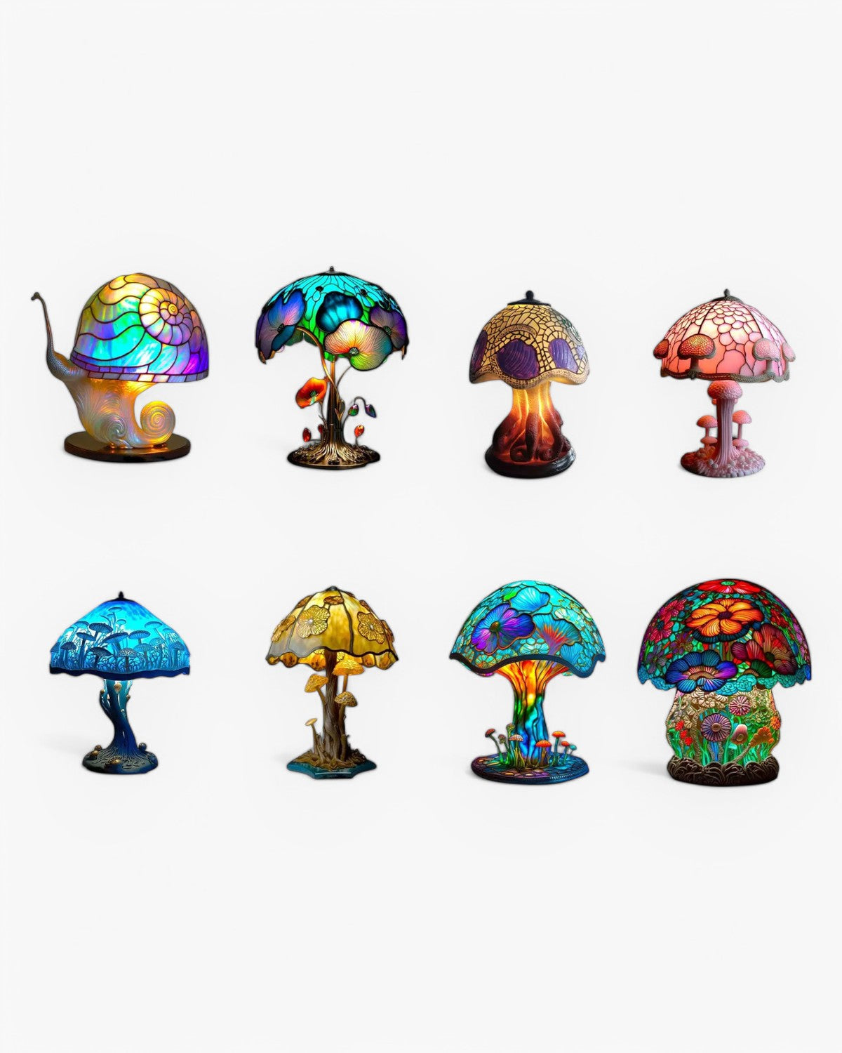 Vintage Mushroom Table Lamp LED 1-Light