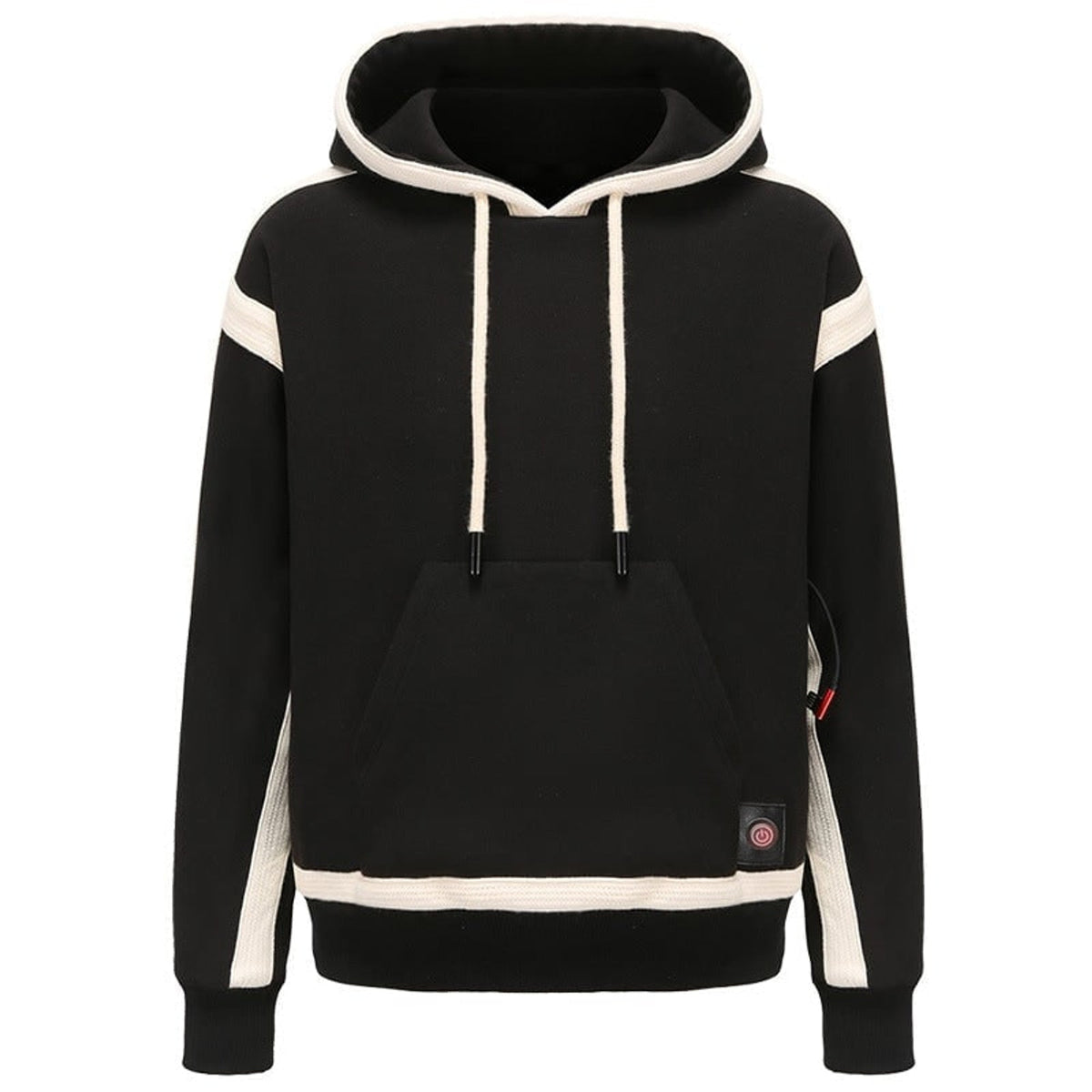 Women's Heated Hoodie USB Portable Fleece Pullover With Chest Back And Sleeve Heat Zones