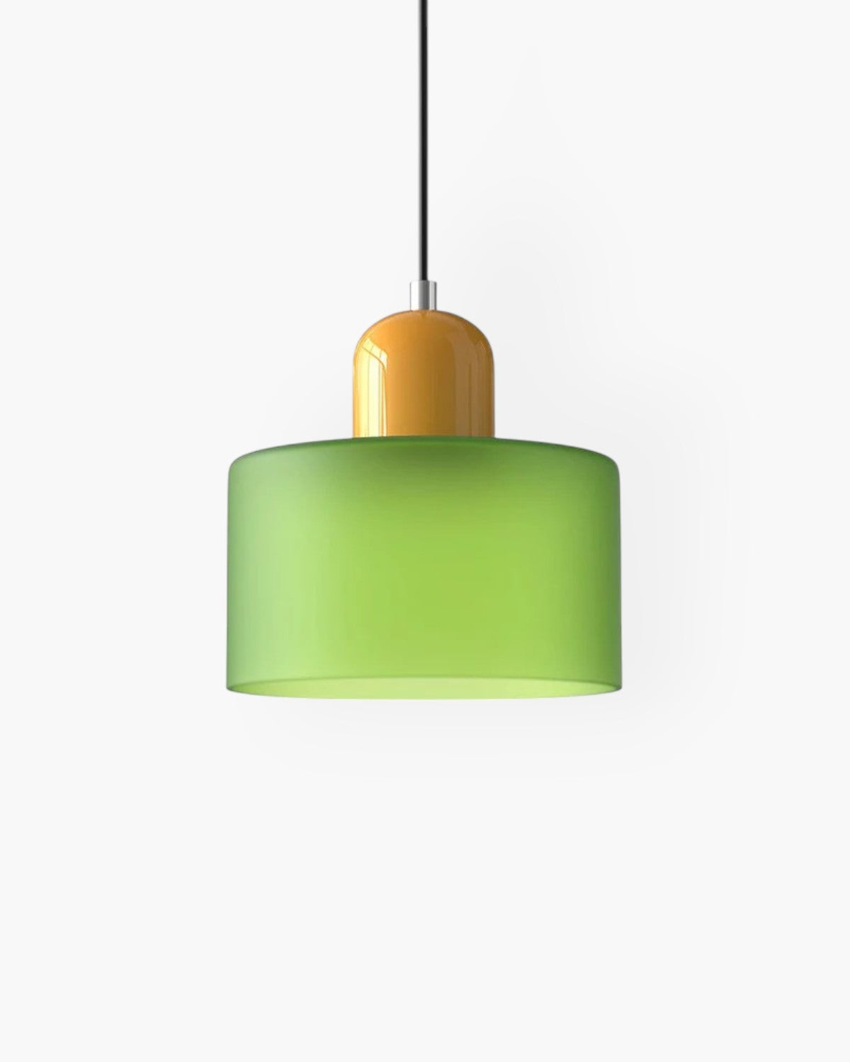 Contemporary Glass Cylinder Pendant 1-Light