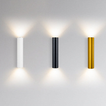 Contemporary Cylindrical LED 2-Light Wall Sconce