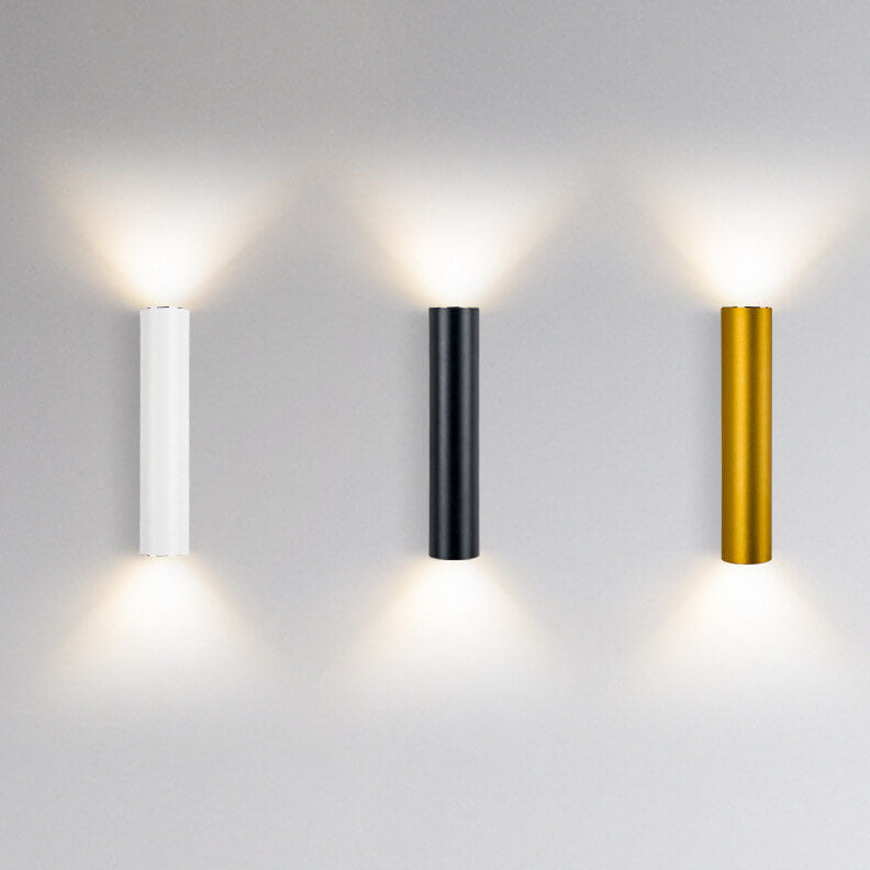 Contemporary Cylindrical LED 2-Light Wall Sconce