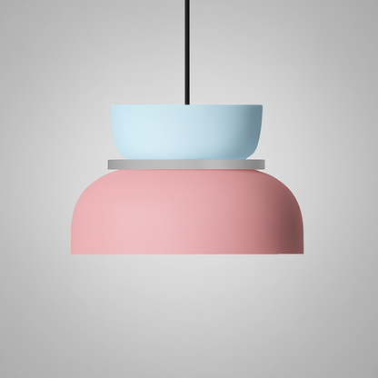 Scandinavian Zinc Alloy Dual-tone Dome Pendant Light LED 1-light