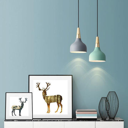 Contemporary Macaron Disc Pendant 1-Light