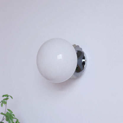 Modern Minimal Glass Globe Wall Light | 1-Light