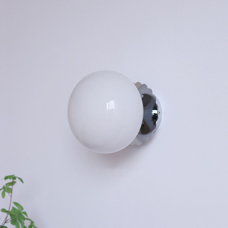 Modern Minimal Glass Globe Wall Light | 1-Light