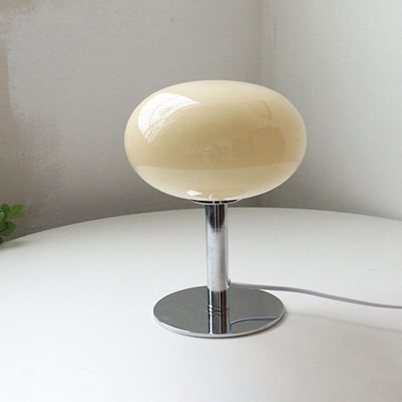 Nordic Retro Round Glass Table Lamp 1-Light