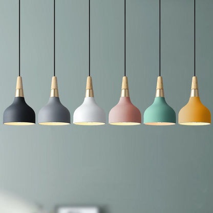 Contemporary Macaron Disc Pendant 1-Light