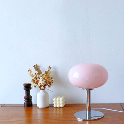 Nordic Retro Round Glass Table Lamp 1-Light