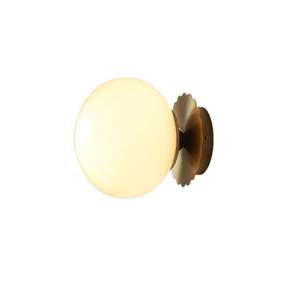 Modern Minimal Glass Globe Wall Light | 1-Light