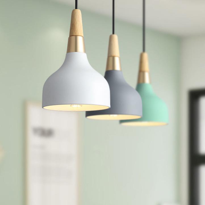 Contemporary Macaron Disc Pendant 1-Light