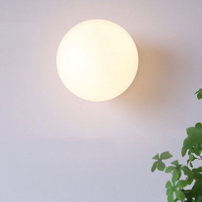 Modern Minimal Glass Globe Wall Light | 1-Light