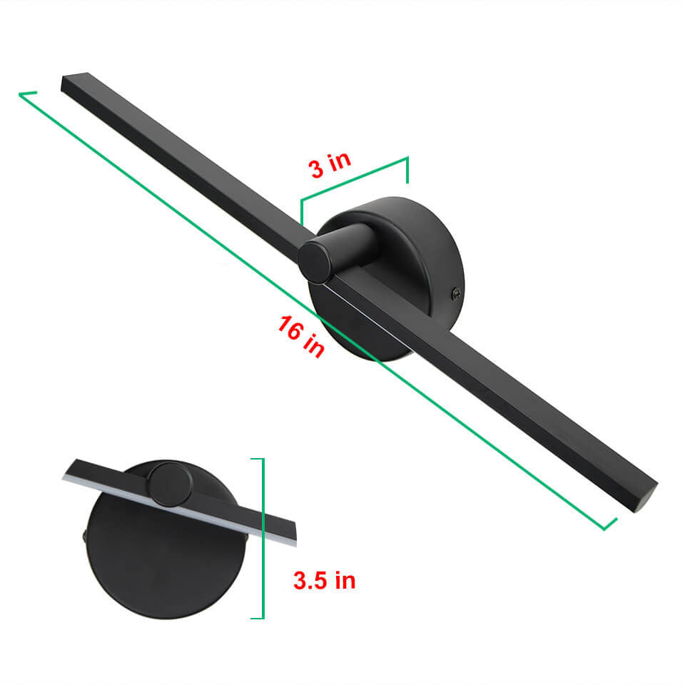 Scandinavian Minimalist Long Bar LED Wall Light | 1-Light