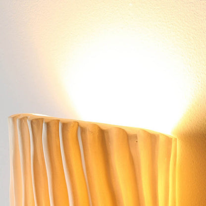 Scandinavian Textured Half-Cylinder LED Wall Light | 2-Light
