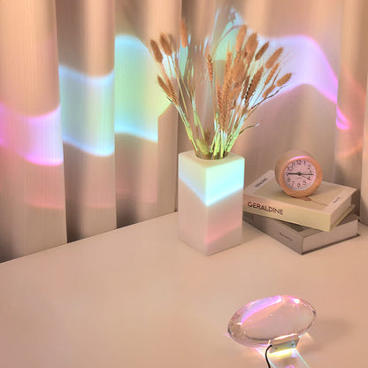 Contemporary Crystal LED Projection Table Light | USB Powered