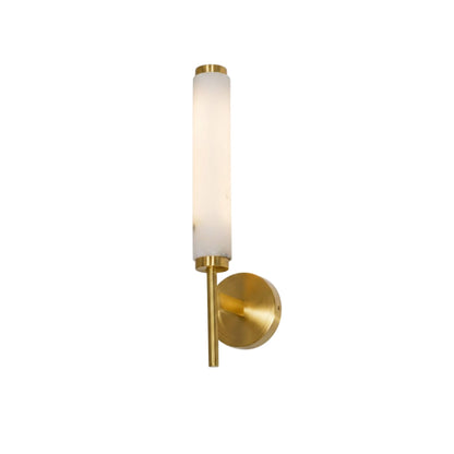 Modern Metal Faux Alabaster Wall Light