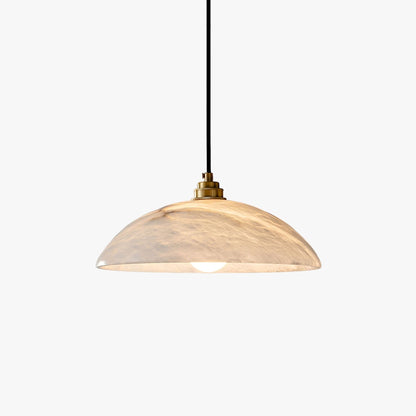 Modern Marble Copper Pendant Light 1-Light