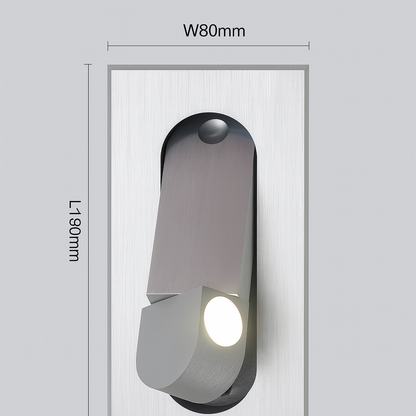 Modern Recessed Rectangular Adjustable LED Wall Sconce 1-Light