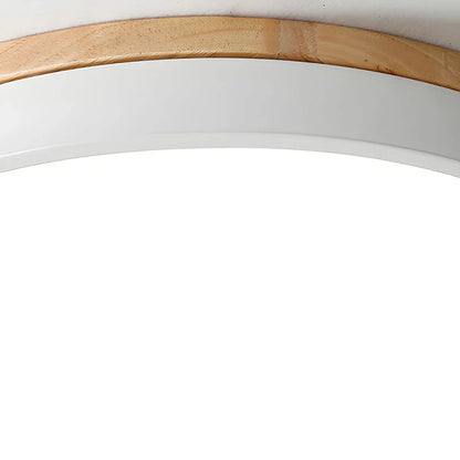 Contemporary Wood Trim Ceiling Light 1-Light