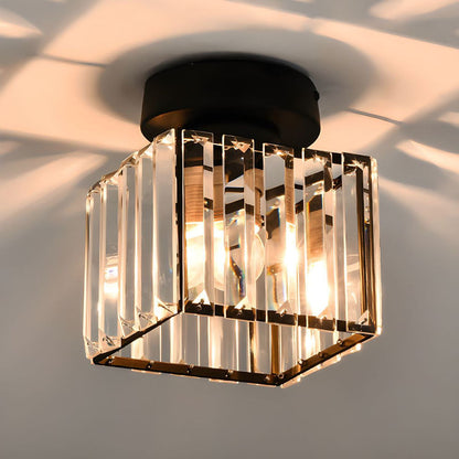 Contemporary Iron 1-Light Flush Ceiling Light 1-Light