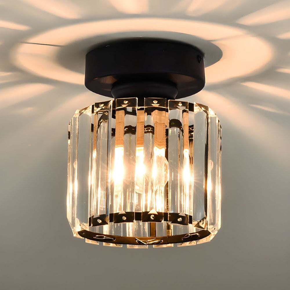 Contemporary Iron 1-Light Flush Ceiling Light 1-Light