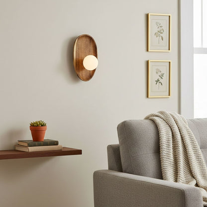 Modern Wood Wall Light 1-Light