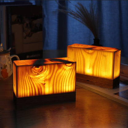 Modern Wood Rechargeable Battery Table Lamp 1-Light