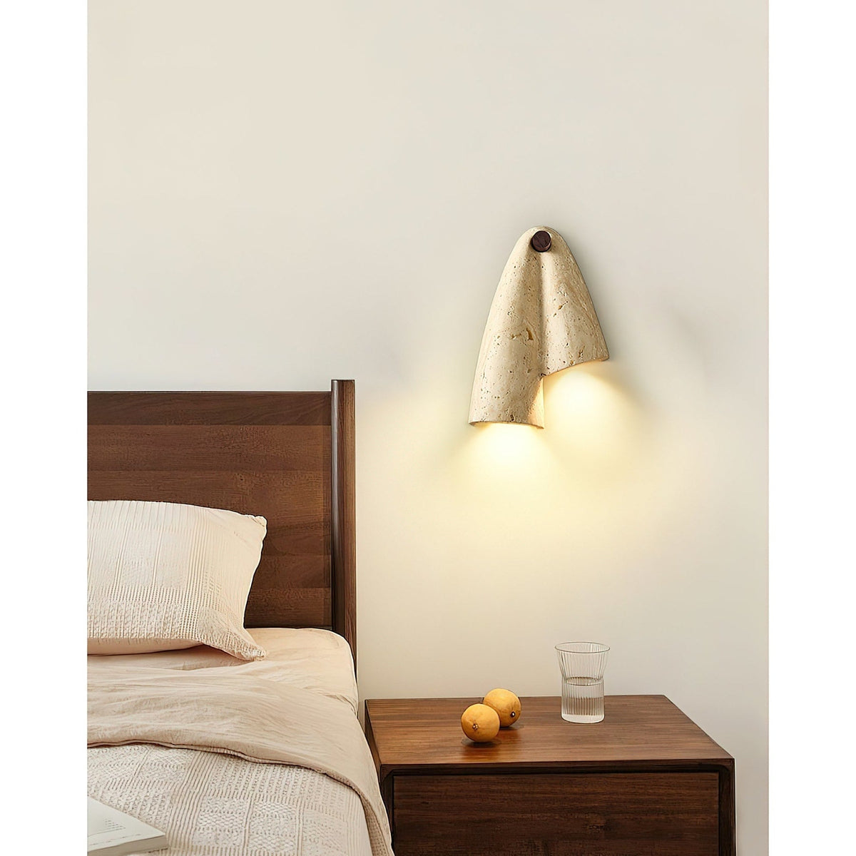 Modern Travertine Wall Light 2-Light