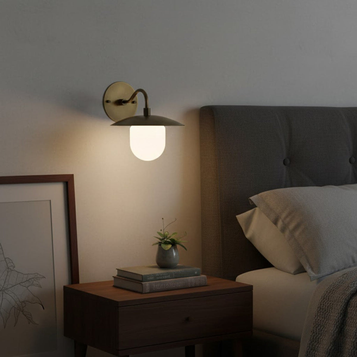 Modern Iron Brass Wall Light 1-Light