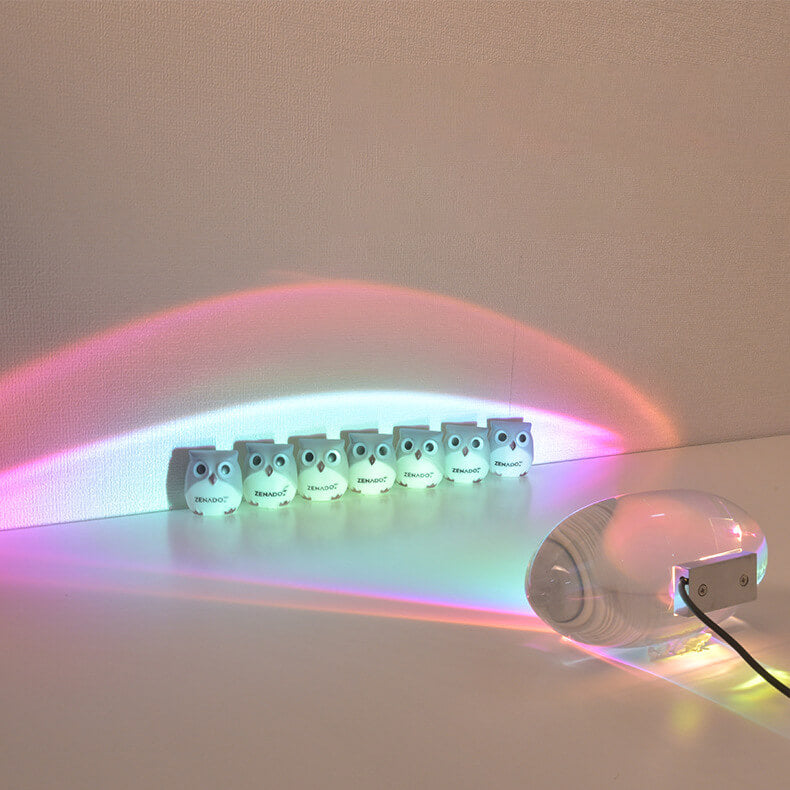 Contemporary Crystal LED Projection Table Light | USB Powered