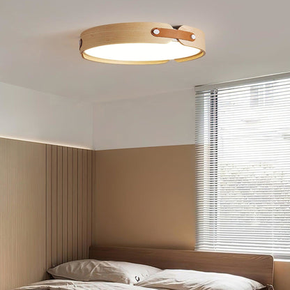 Scandinavian Iron Slim Low-Profile Ceiling Light 1-Light