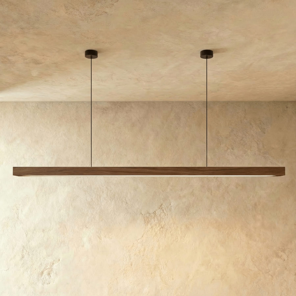 Minimalist Wood Daylight Pendant Light 1-Light