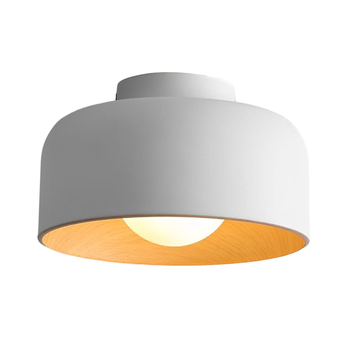 Modern Iron Semi-Flush Ceiling Light 1-Light