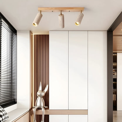 Modern Stone White Ceiling Light 1-Light