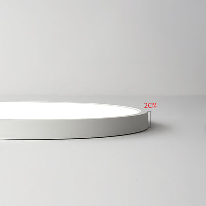 Minimalist Iron Slim Low-Profile Ceiling Light 1-Light