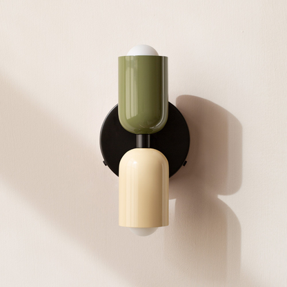 Contemporary Minimalist Cylinder Wall Sconce LED 2-Light