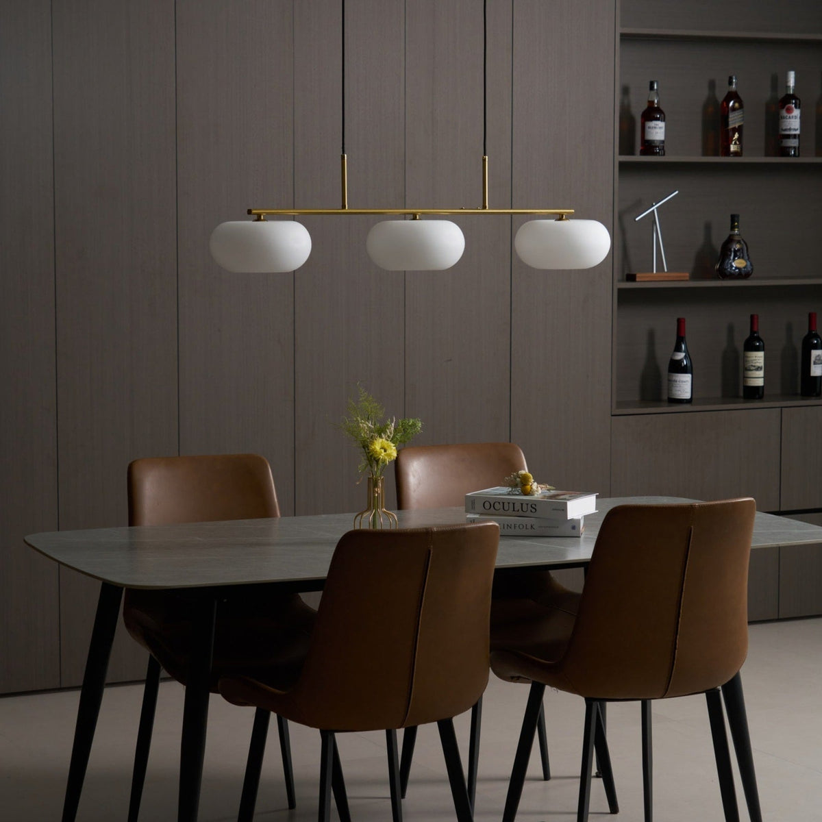 Modern Iron Tri-Colour Pendant Light 1-Light