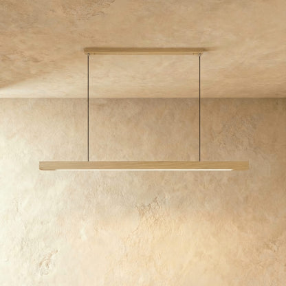 Minimalist Wood Daylight Pendant Light 1-Light