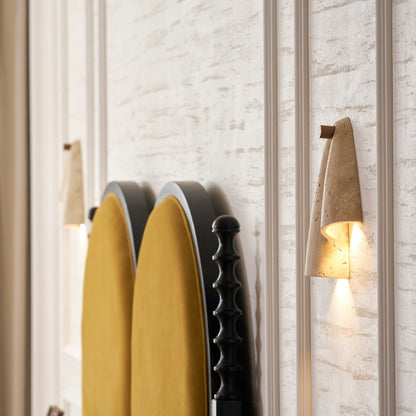 Modern Travertine Wall Light 2-Light
