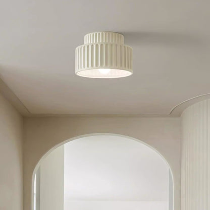 Modern Resin Semi-Flush Ceiling Light 1-Light