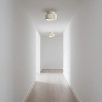 Modern Resin Semi-Flush Ceiling Light 1-Light