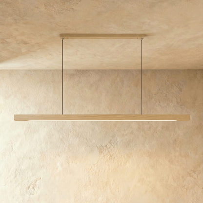 Minimalist Wood Daylight Pendant Light 1-Light